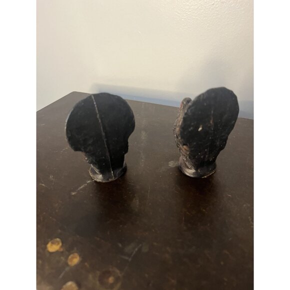 Twin Black and Gold Vintage Gurley Thanksgiving Turkey Candles Table Decor Unbur - Picture 5 of 6